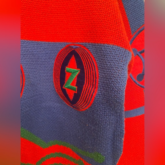 SOLD Vintage Loud Michiko Koshino Knit Embroidered Sweater - Picture 7 of 15